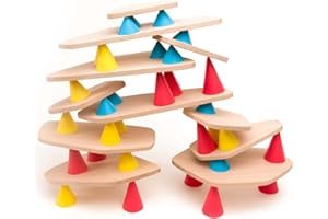 OPPI - Piks Medium Kit - Jeu Éducatif en Bois et Silicone - avec Livret d'Instructions - 44 Pièces