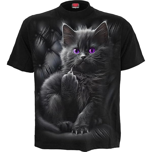 Pampling 100% Katoenen T-Shirt met Korte Mouwen, Uniseks Heren- en Dameskleding in 5 Maten, Zwart T-Shirt, Model Make A Smile (XXL