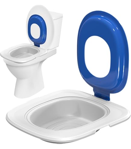 Kit Addestramento WC Per Gatti Con Sedile 39x36,5 Cm – Riutilizzabile, Antiscivolo E Facile Da Pulire Per Cuccioli