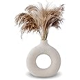 Kingbar Floreros Decorativos Ceramica, Florero De Cerámica Minimalista Blanco Jarrones De Flores Moda Casa Sala De Estar Come
