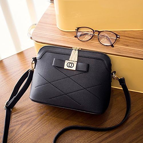 GUNAINDMX Bolsos Bolsos Bolsos de mujer Wild Spring Messenger Bolsos de mujer Bolsos de concha Bolsas de hombro Bolsos de mujer,negro