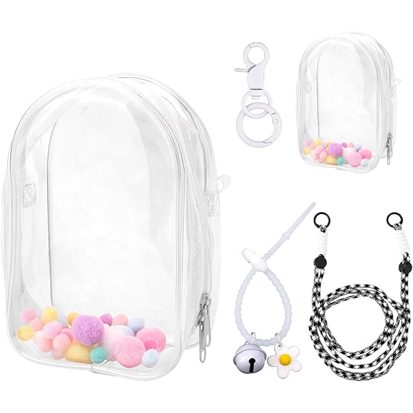 Borsa trasparente per esposizione di figure | Custodia da trasporto in PVC antipolvere da collezione | Custodia trasparente per bambole, portachiavi e figure