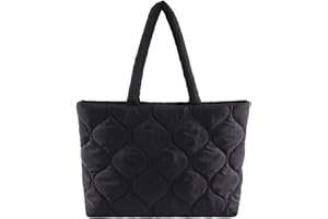 Makukke Bolso acolchado para mujer, bolso de mano grande, bolso acolchado para el trabajo, oficina, viajes, compras, escuela