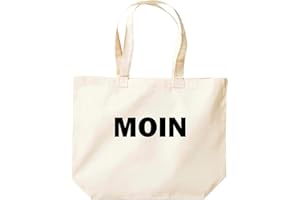 Shirtinstyle Beutel, Moin Heimat Küste Tasche Großer Beutel, Grosse Einkaufstasche, Natur