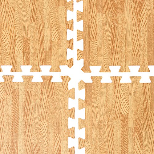 Schutzmatten 30 x 30 cm Puzzlematte Sportmatte Unterlegmatte Gymnastikmatte Fitnessmatten Bodenschutz,Schutz vor Dellen, Kälte usw. für Therapiezentren, Bodybuilding, Sportgeräte, Arbeitsbereiche usw. - 4