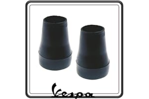 GSC RICAMBI SRL KIT COPPIA DUE SCARPETTE PIEDINI PIEDINO GOMMINI GOMMINO CAVALLETTO COMPATIBILE CON PIAGGIO VESPA PX TUTTI I MODELLI - VESPA PX PE - VESPA ARCOBALENO - VESPA LML STAR.