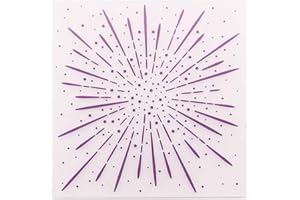arriettycraft Fireworks Background Plastic Embossing Folders for DIY Card Making Decoration Stencil Scrapbooking Tools