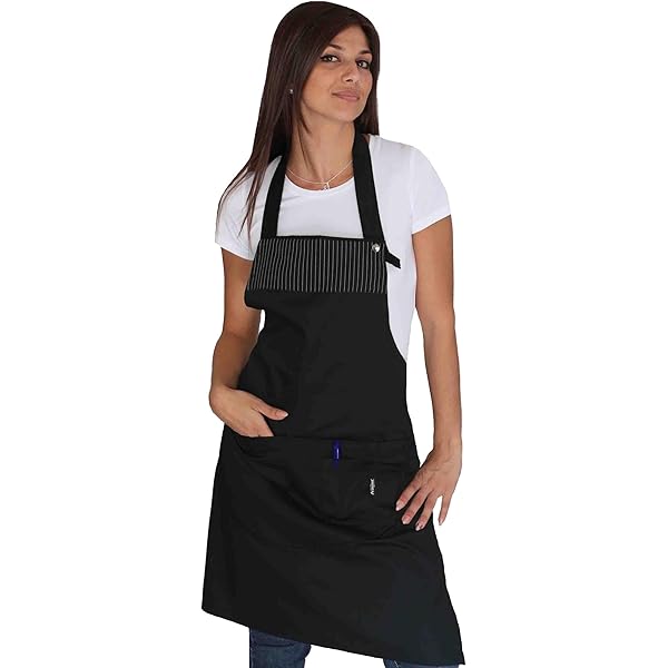 Grembiule Da Lavoro Donna Con Ricamo Gratuito - Made In Italy, Per Parrucchieri, Estetisti, Bar - Foto 11