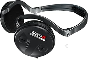XP METAL DETECTORS WSAII Casque sans Fil Compatible avec Les détecteurs de métaux Deus II RC et WS6 Master, Casque Pliable, connectivité Rapide au détecteur, Compact, Léger et entièrement étanche