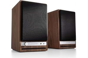 Audioengine HD4 Wireless Bluetooth Speakers - Computer Monitor Speakers and Home Music System with aptX Bluetooth | 120W Powered Bookshelf Stereo Speakers with AUX Audio and USB DAC