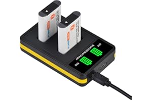 PowerTrust 2Pcs NP-BX1 Akku und Ladegerät für Sony ZV-1, ZV-1F, DSC-RX100 VII, DSC-WX700, DSC-HX95, DSC-HX99, DSC-RX100 VA, DSC-RX1R II, DSC HX350 HX80 RX100V