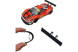 Blackslot Flexibler Spoiler Zubehör für Carrera Digital 124 Tuning Kleinteil Ersatzteil (124 Ferrari 458 GT3)