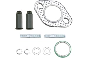 SANTUO 1 Set Exhaust Bolt and Gasket Kit for GY6 50cc 70cc 90cc 110cc 125cc 150cc Engines Washer Muffler Gasket Compatible with GMB139 Engine Fits Scooters Go Karts Moped Quad Bikes
