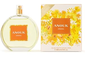 ANOUK - Original 200 ml, Colonia Mujer, Perfume Formato Spray, Eau de Toilette Natural y Femenina, Aroma Cítrico y Floral, Fragancia Fresca, Elegante y de Larga Duración