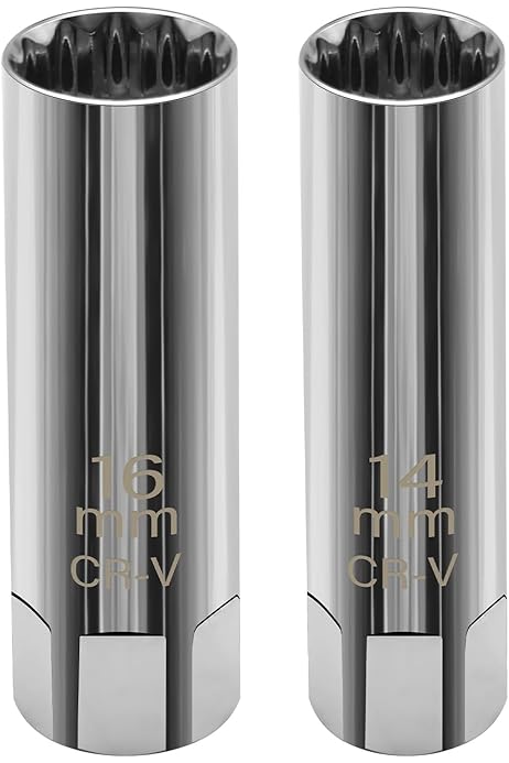 Kit 2 Chiavi Per Candele A Scatto Magnetiche - 14mm E 16mm, 12 Denti, Per Auto E Moto - Foto 10