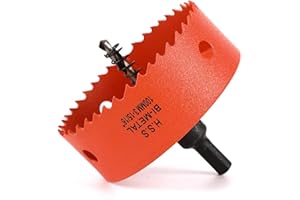 Dribotway 100mm 3-15/16'' Hole Saw, Bi-Metal Hole Saw Drill Bit High Speed Steel, Cutting Circular Holes, for Wood and Metal, Can Easily Drill Wood, Plastic, Plywood, Thin Metal
