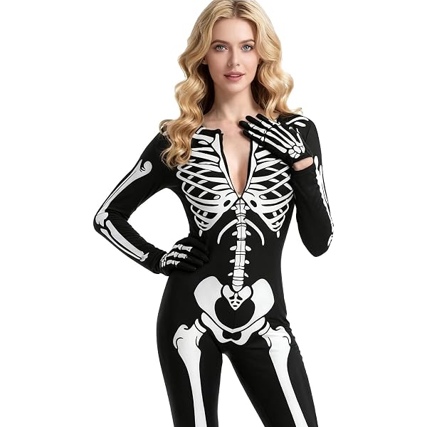 Tuta In Body Con Stampa Squame Di Pesce Per Donna – Manica Lunga, Adatta Per Carnevale E Cosplay