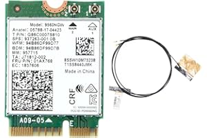 Giyofom 9560NGW Scheda WiFi + Antenna 1730Mbps senza AC 9560 Dual Band 2.4G+5G BT 5.0 802.11Ac M.2 CNVI 9560NGW Adattatore Wireless