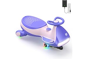 FanttikRide 12V N7 Pro Voiture Électrique Enfants, Batterie Rechargeable, Voiture Oscillante 2 en 1, 2 Vitesses, Antiretournement, Roues Clignotantes, Bluetooth, pour Enfants à partir de 3 Ans, 68 kg