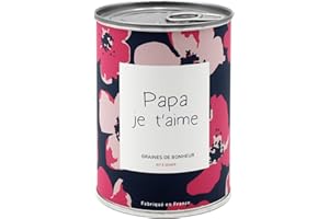 MAUVAISESGRAINES-KITS À SEMER Mauvaises Graines - Kit de Fleurs à Semer en Boîte - Graines de Fleurs Colorées - Cadeau Papa Original, Famille, Fêtes des Pères, Anniversaire - Simple à Utiliser - 100% Fabriqué en France (Papa)