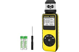 Cup Anemometer, Digitales Windmesser Windmessgerät mit 360°Windrichtung, Windgeschwindigkeitsmesser Messen 0.7~42m/s Luftgeschwindigkeit Kompass, Temp(℃/℉), MAX/AVG HVAC, Boot Segeln, Schießen