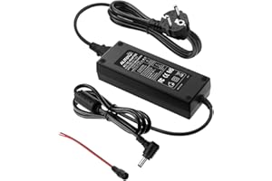 ALITOVE 12V Netzteil 230V auf 12 Volt 10A Transformator Adapter 120W LED Trafo mit 5,5 mm x 2,5 mm DC-Buchse für 5050 3528 LED Streifen(Keine Weiblicher Anschlussstecker im Lieferumfang enthalten)