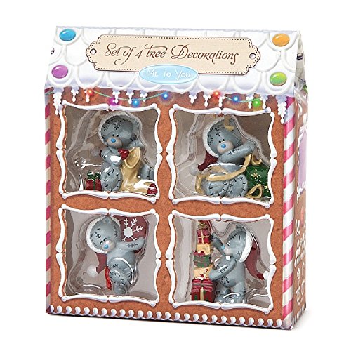 Me To You set of 4 Christmas Tree Decorations NEW for 2015