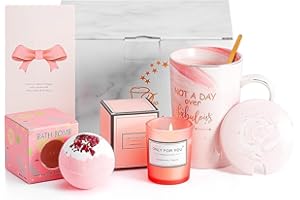 HUISHENG Birthday Gifts for Women, Valentines Gifts for Her, Mothers Day Gifts for Mum, Christmas Graduation Presents, Not a Day Over Fabulous Gift Sets, Coffee Mug for Wife Grandma Teacher Friend