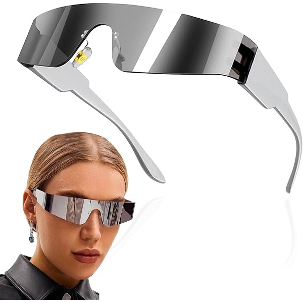 Lunettes LED Cyberpunk Néon - 7 Couleurs, 4 Modes Clignotants - Pour Fête, Rave, Halloween, Festival - Légeres Et Réglables