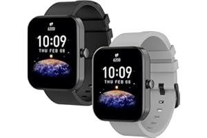 WD&CD 2 x pasek 20 mm do Amazfit GTS 2/2 Mini /2e, silikonowy zamiennik paska fitness TPU, kompatybilny z Amazfit Bip/Bip Lite/Bip U