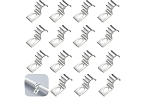 JAONLD 50 Piezas Grapas para Cables Pared Acero Inoxidable 304 Espesado Sujeta Cables Pared Abrazaderas Metalicas para Cable Orificio Unico en Forma de U para Fijar Cables, Alambres y Tubos(6mm)