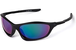 Kiddus Sports Sonnenbrille für Mädchen, Jungen, Kinder, teenager. UV400 100% iger Schutz gegen ultraviolette Strahlen. Farbige verspiegelte Linsen