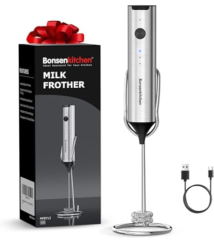 EarKings Premium Melkopschuimer - Melkschuimer Oplaadbaar Met Meegeleverde Usb Kabel Inclusief 2 Opzetstukken Melkopschuimer Elektrisch Zwart