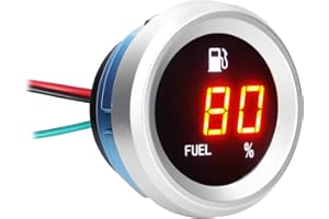 XiaoXIN Indicatore del livello del carburante digitale con allarme lampeggiante Misuratore del livello del carburante dell'auto 9-35V Tester del livello del carburante per auto moto