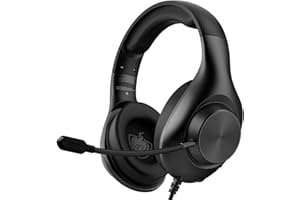 YOTMS Cascos Gaming PS4, Auriculares Gaming con Micrófono, Cancelación de Ruido, Sonido Estéreo, para PC, PS5, PS4, Xbox Series X/S, Switch (H7 Negro)