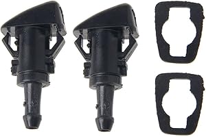 LEXIANG Boquilla de pulverización de Agua de limpiaparabrisas de 2 Piezas para Chrysler 300C Jeep Dodge