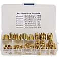 50pcs Self-tapping Threaded Inserts Combination Set Tapping Inserts for Metal Plastic Processing Industry