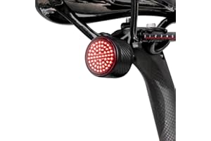 XIAOKOA Fanale Posteriore per Bicicletta, Fanale Posteriore Intelligente Ricaricabile, Luce Freno Pixel con Sensore Intelligente, Luminosità Impermeabile e Regolabile