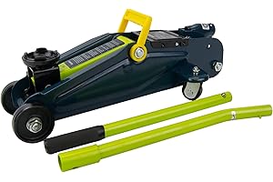 Sakura SS5191 - Cric Idraulico, 135 X 335 Mm, Sollevamento Fino a 2 Tonnellate, Approvazione Tuv/Gs, per Auto e Altri Veicoli