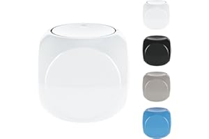 Spirella Cosmetic Pattumiera Contenitore per rifiuti Bagno con Coperchio Basculante Scatola per rifiuti Pattumiera da Tavolo da 1 litro Bianca