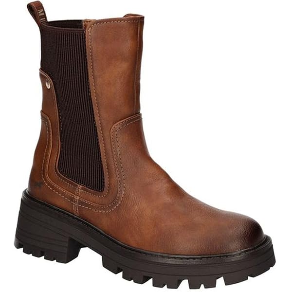 Bottines Mustang Femme 1469-506 - Bottes Mi-Mollet Tendance Avec Boucles