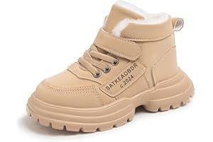 Fudaolee Stivali da Neve Bambini Caldo Invernali Scarpe Ragazzo Ragazza Inverno Stivali Pelliccia Stivaletti Antiscivolo Scarpe da Trekking