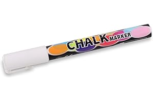 EMPIRE TRADING & COMMERCE Empire Chalk Marker – White Dry Erase Marker for Wall Planner, Blackboard, Menu Board, to-Do List, Office & Home Organization (One-Size, White)