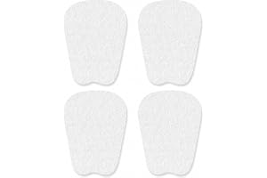 4-pack plöskuddar & skofyllare i vit mocka, minnesskum, strl M | Självhäftande inlägg förhindrar att foten glider och minskar skovolymen för en nära passform utan skavsår.