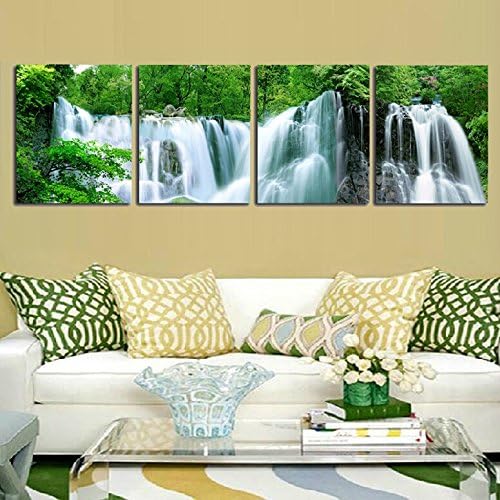 Pingofm Landscape paintings decorate the modern minimalist sofa hanging on the wall paint water and mountains bedroom garden restaurant with no frame animation decorative painting,35*50,12mm,G