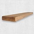 Flat Chunky Rustic Floating Shelf 6x2, Natural Oak, 100cm