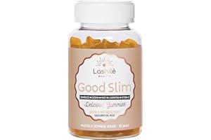 LASHILÉ BEAUTY Lashilé Good Slim Integratore per il Metabolismo e L'Equilibrio del Peso corporeo con L-Carnitina, Sambuco, Cicoria, Matè, Vitamina B6 + C, 60 Pastiglie Gommose 1 mese di trattamento