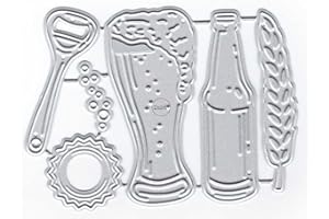 DzIxY Bierflasche Metall Stanzformen für Kartenherstellung Kit Prägung Papier Stanzen Scrapbook Maschine Schablonen Lagerung Taschen Liefert
