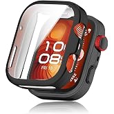 Microsonic Huawei Watch Fit 4 Pro i&ccedil;in Kılıf 360 Full Round Soft Silicone Siyah [Watch Fit 4 Pro ile Uyumlu Kılıf - Siyah]