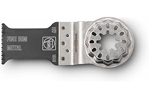 FEIN E-Cut Fine hoja de sierra, 30x50 mm, Alojamiento SL, Bimetal con dentado fino, Cortes excepcionalmente precisos y bien controlables con una línea de corte especialmente delgada